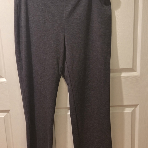 Coldwater Creek Charcoal Straight Leg Pants - Picture 2 of 4
